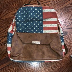 American Flag Backpack. Never Used.